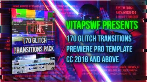 Videohive - 170 Glitch Transitions Pack