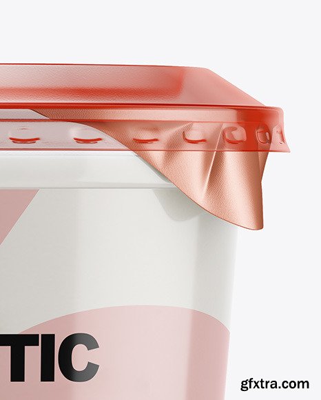 Plastic Cup with Yogurt and Strawberry Jam Mockup 70466