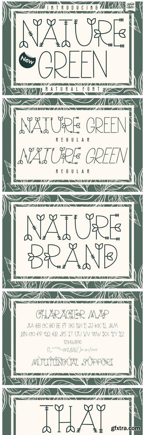 Nature Green Font