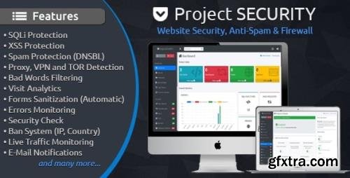 CodeCanyon - Project SECURITY v4.3 - Website Security, Anti-Spam & Firewall - 15487703