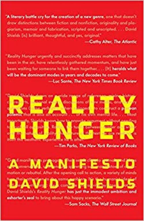  Reality Hunger: A Manifesto 