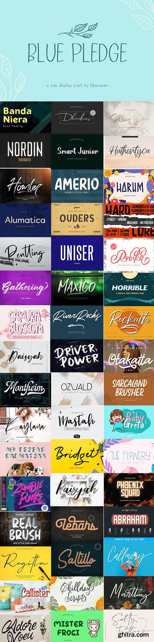 49 Creative Fonts 2020 + WebFonts