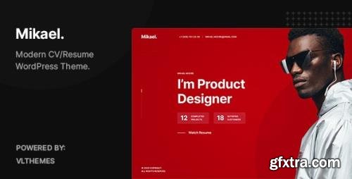 ThemeForest - Mikael v1.0.3 - Modern & Creative CV/Resume WordPress Theme - 27244770