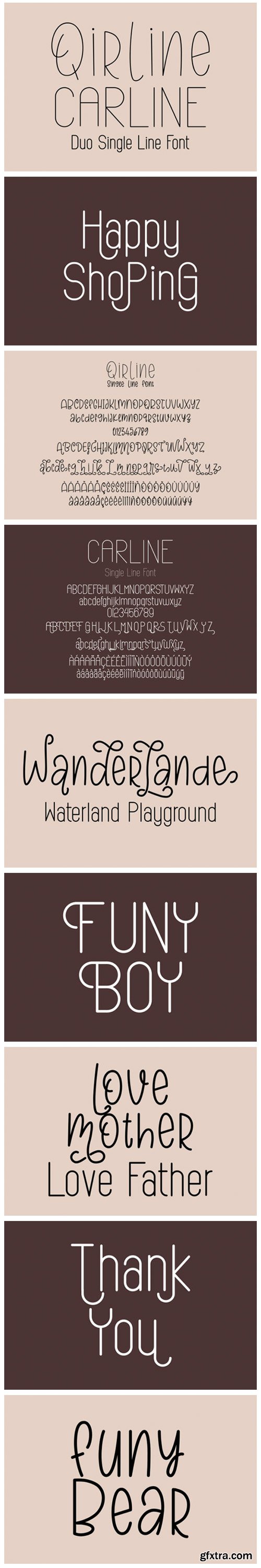 Qirline & Carline Font