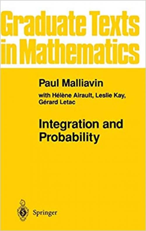  Integration and Probability (Graduate Texts in Mathematics (157)) 