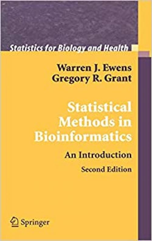  Statistical Methods in Bioinformatics: An Introduction (Statistics for Biology and Health) 