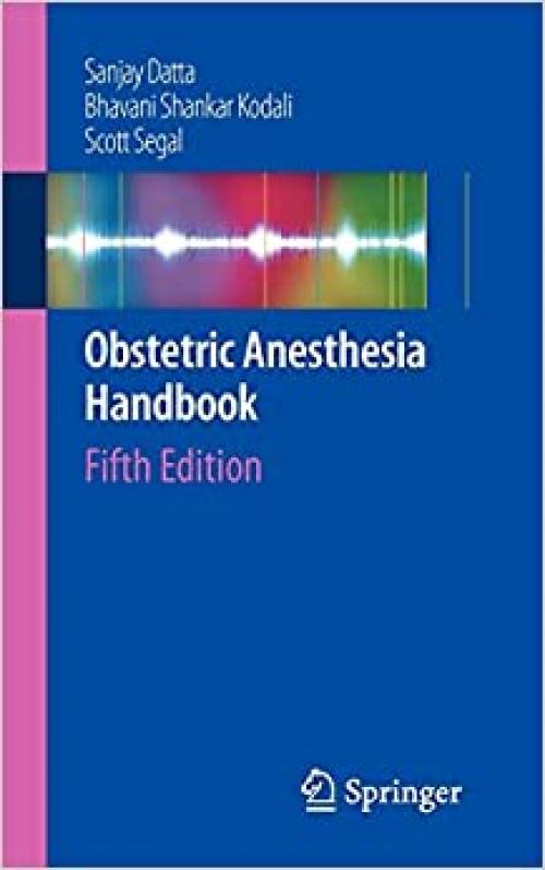  Obstetric Anesthesia Handbook 