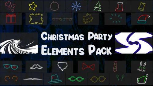 MotionArray - Christmas Party Elements Pack - 863352