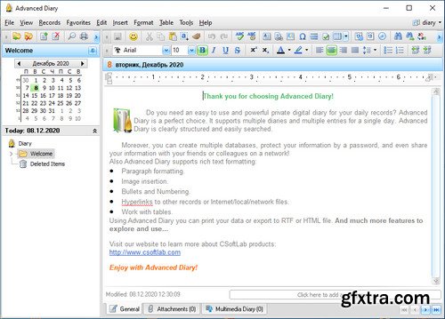 CSoftLab Advanced Diary 7.0 Multilingual Portable