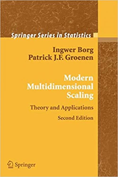  Modern Multidimensional Scaling: Theory and Applications (Springer Series in Statistics) 