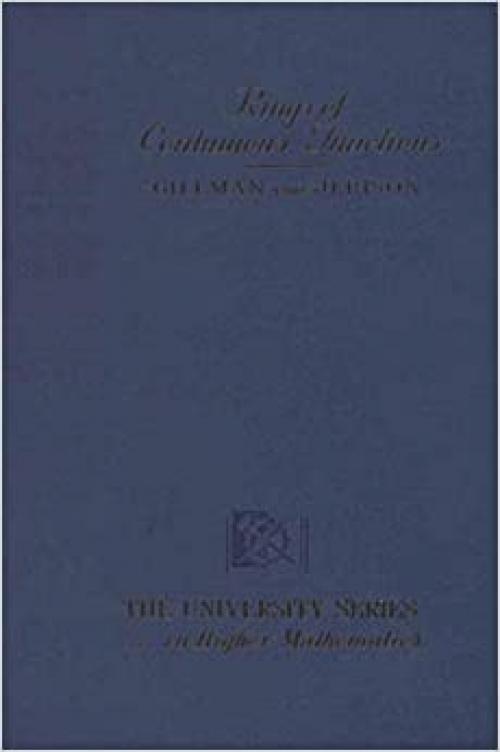  Rings of Continuous Functions (The university series in higher mathematics) 