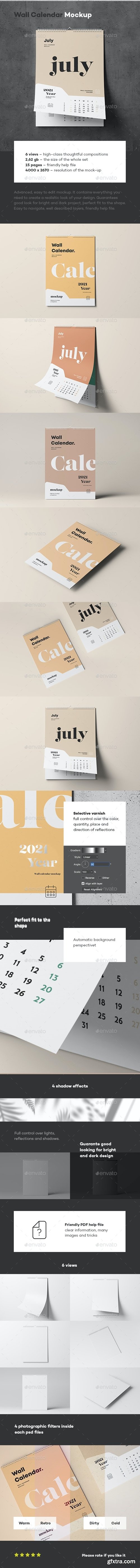 GraphicRiver - Wall Calendar Mock-up 29436808