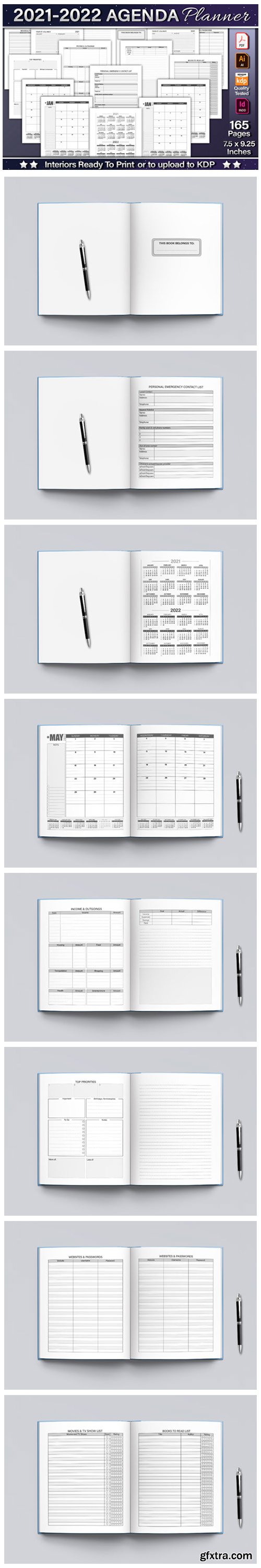 2021-2022 Agenda Planner Template 6525330