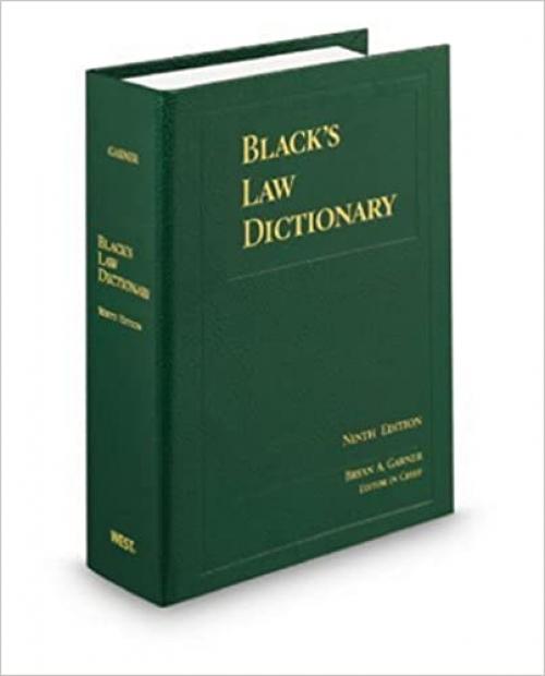  Black's Law Dictionary, Standard Ninth Edition 