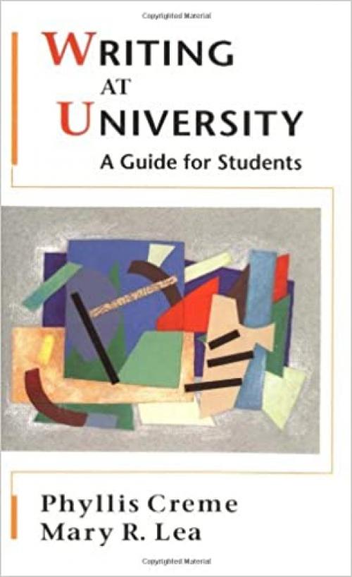  Writing at University: A Guide for Students 