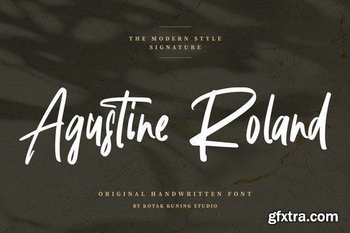 Agustine Roland - Signature Handwritten Font