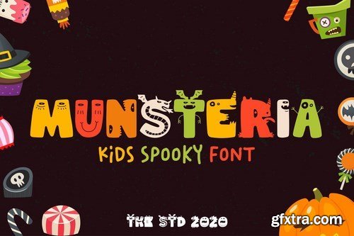 Munsteria - Kids Funny Monster Font