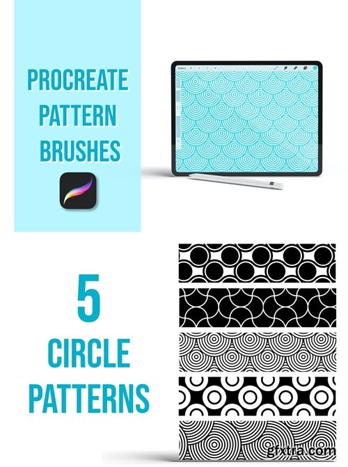 Procreate Pattern Brushes - Circles