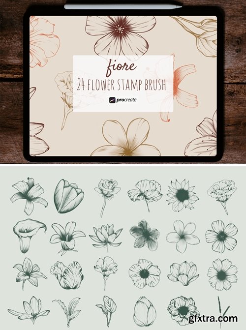 Fiore – Procreate Stamp Brush