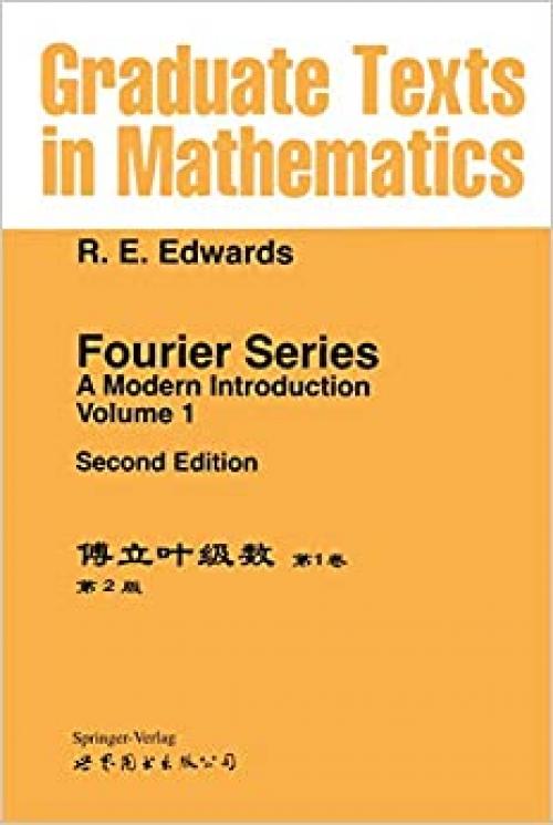  Fourier Series, a Modern Introduction, Volume 1 (Springer Advanced Texts in Life Sciences) 