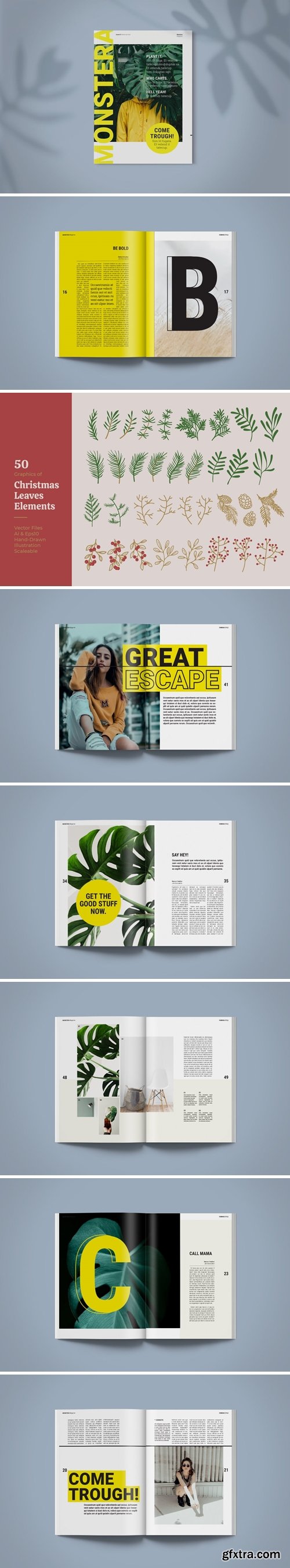 Magazine Template | Monstera