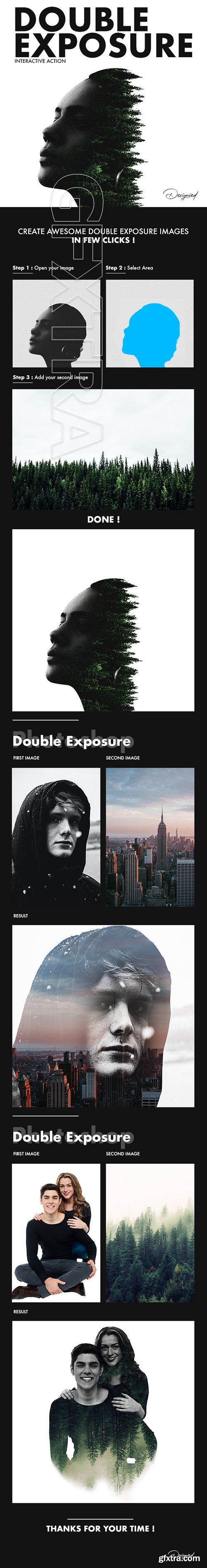 GraphicRiver - Double Exposure Photoshop Action 29211111