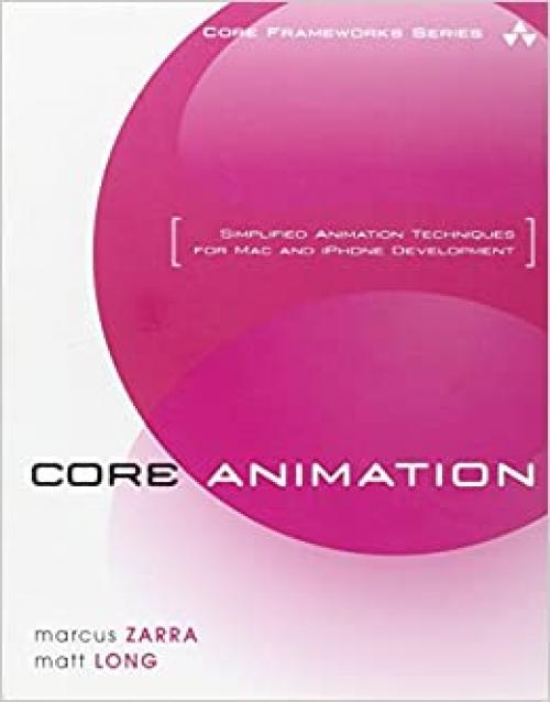  Core Animation: Simplified Animation Techniques for Mac and iPhone Development 