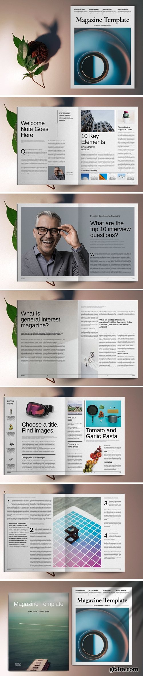 CreativeMarket - Lifestyle Magazine Template 5667405