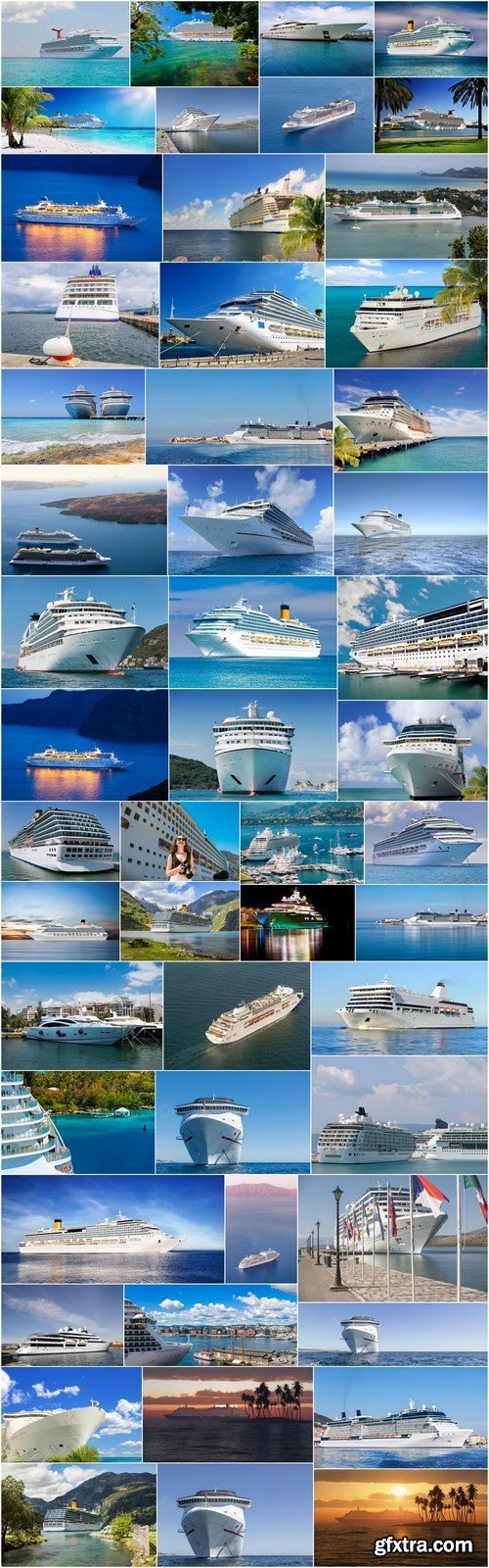 Cruise Lines - Round the World Travel - Set of 52xUHQ JPEG Professional Stock Images