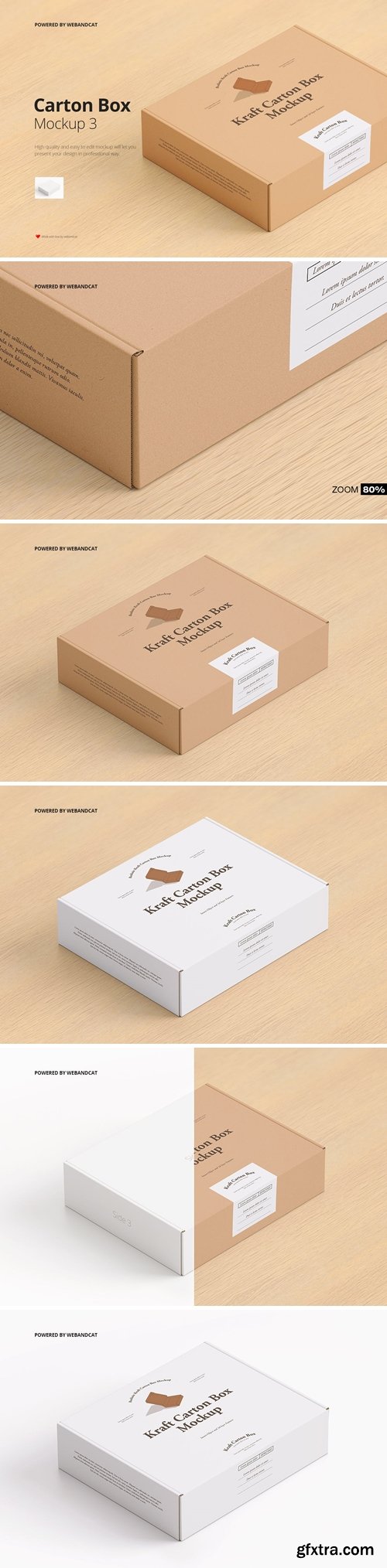 Mailing Carton Box Mockup 3