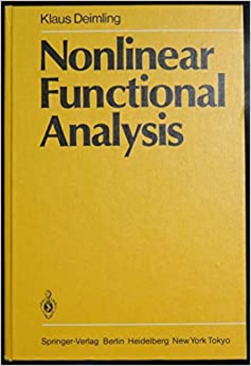  Nonlinear Functional Analysis 