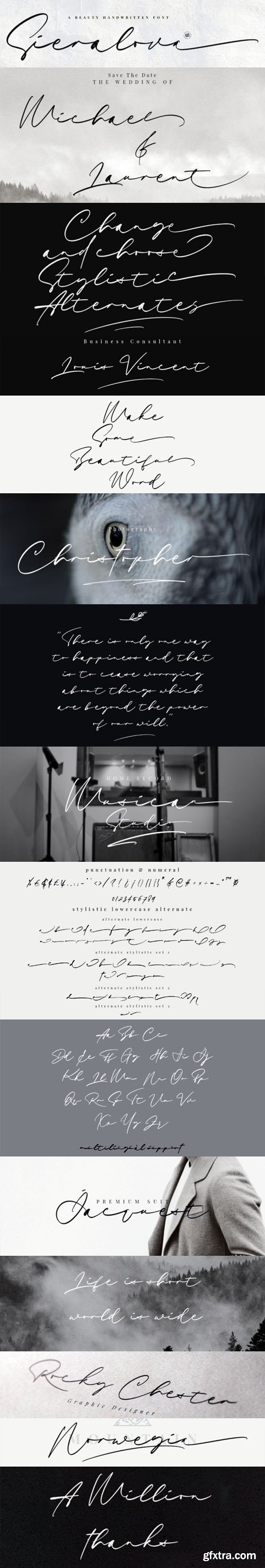 Sieralova - A Beauty Handwritten Signature Font