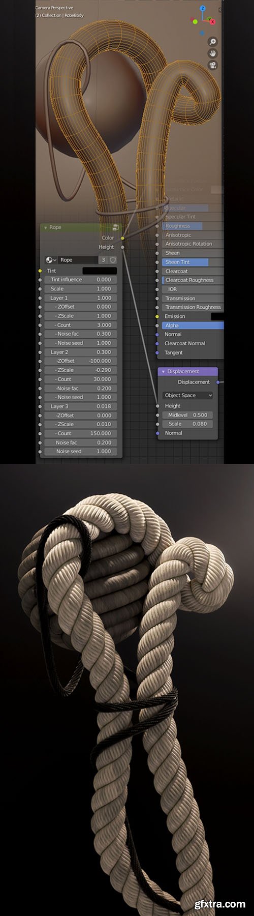 Rope Shader v0.1 - Blender Procedural for Blender 2.81