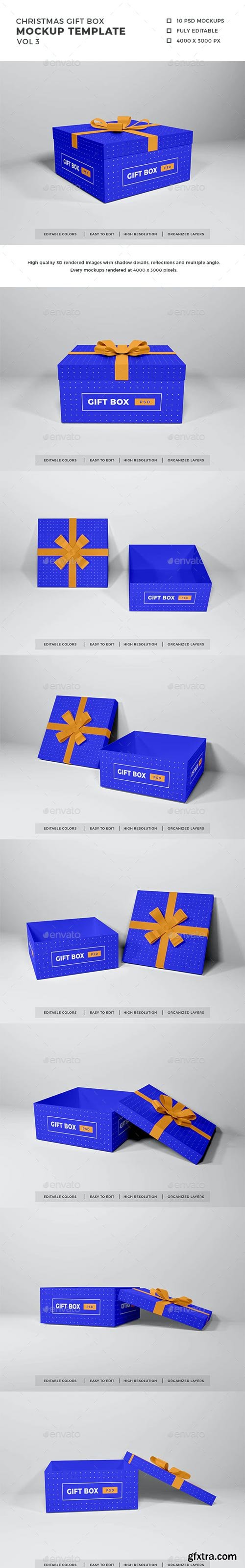 GraphicRiver - Christmas Gift Box Mockup Vol 3 - 29438437