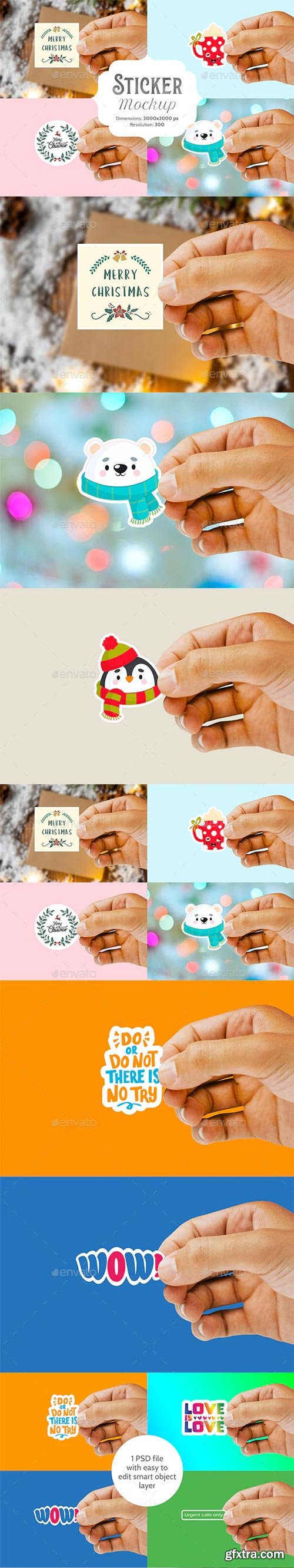 GraphicRiver - Sticker Mockup - 29472527