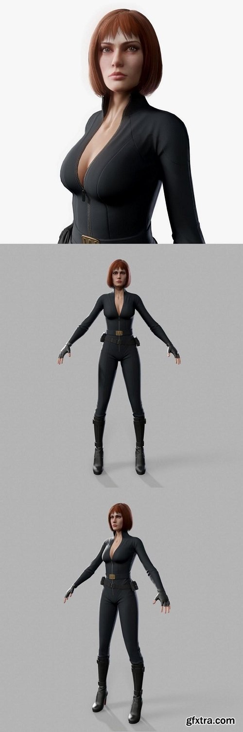 Spy Girl 3D model