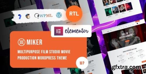 ThemeForest - Miker v1.0 - Movie and Film Studio WordPress Theme (Update: 5 December 20) - 28983206