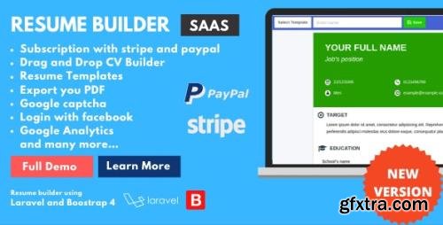 CodeCanyon - ResumeFaGo v1.2 - Saas Resume and CV buider - 25473076 - NULLED