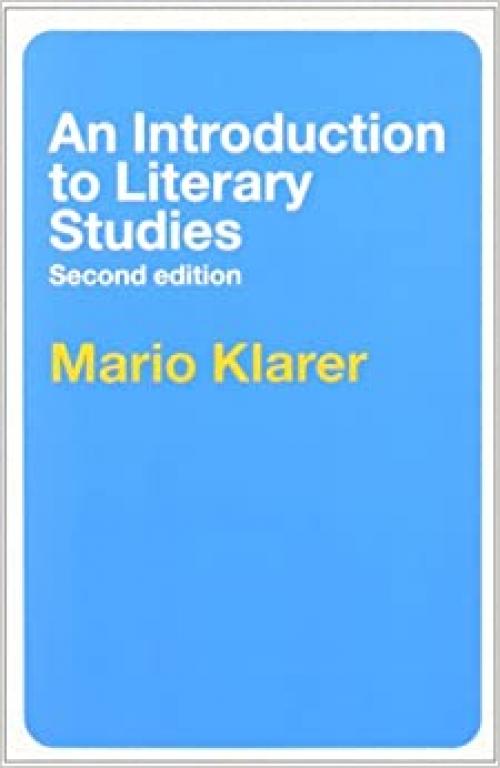  An Introduction to Literary Studies 