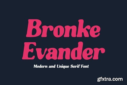 Bronke Evander - Stylish Serif Font