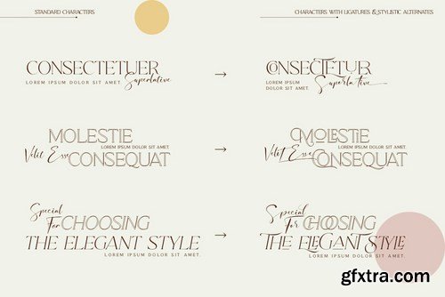 Qene-G - Serif & Signature Script Font Duo