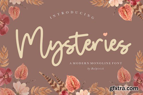 Mysteries Monoline Script