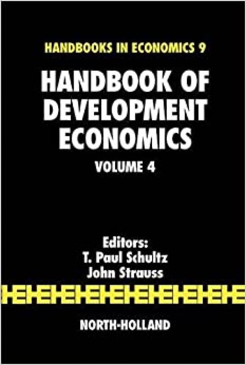  Handbook of Development Economics (Volume 4) 