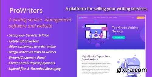 CodeCanyon - ProWriters v1.7 - Sell writing services online - 27049109