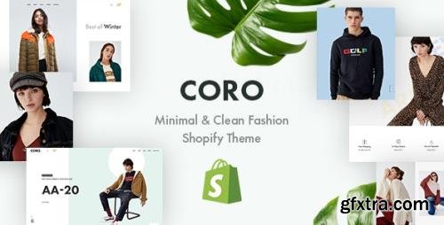 ThemeForest - CORO v1.0 - Minimal & Clean Fashion Shopify Theme - 23205783