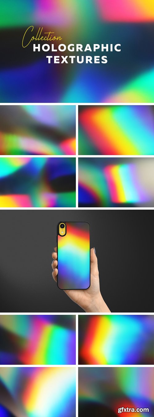 8 Holographic Textures Collection