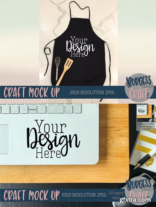 Craft Mockup Bundle - 14 High Resolution JPG