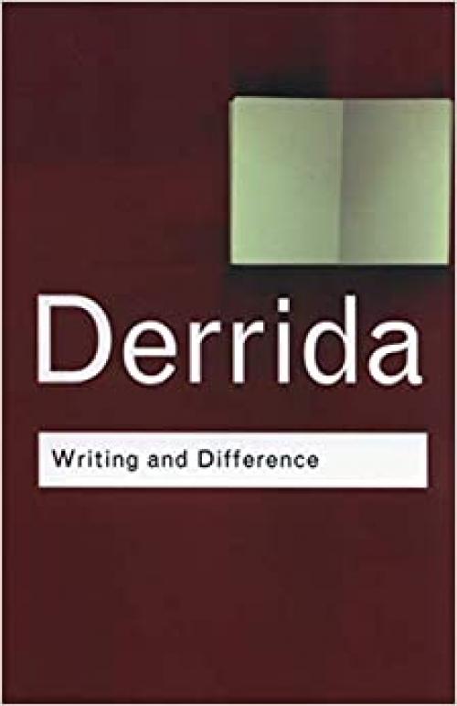  Writing and Difference (Routledge Classics) 