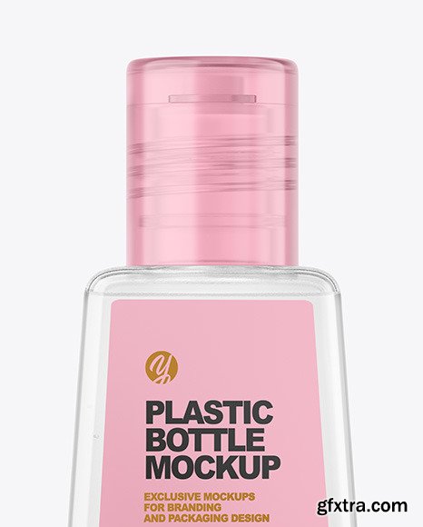 Clear Sanitizer Bottle Mockup 70874