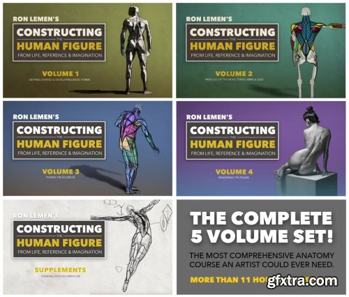 MuddyColors - Constructing the Human Figure : 5 Volume Set